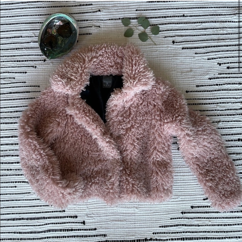 Primark Pink Teddy Bomber Jacket